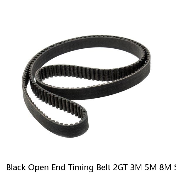 Black Open End Timing Belt 2GT 3M 5M 8M S2M XL for 3D Printer / CNC / Step Motor #1 small image