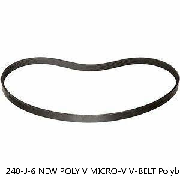 240-J-6 NEW POLY V MICRO-V V-BELT Polybelt 240J6 PolyV Black Rubber Belt #1 image