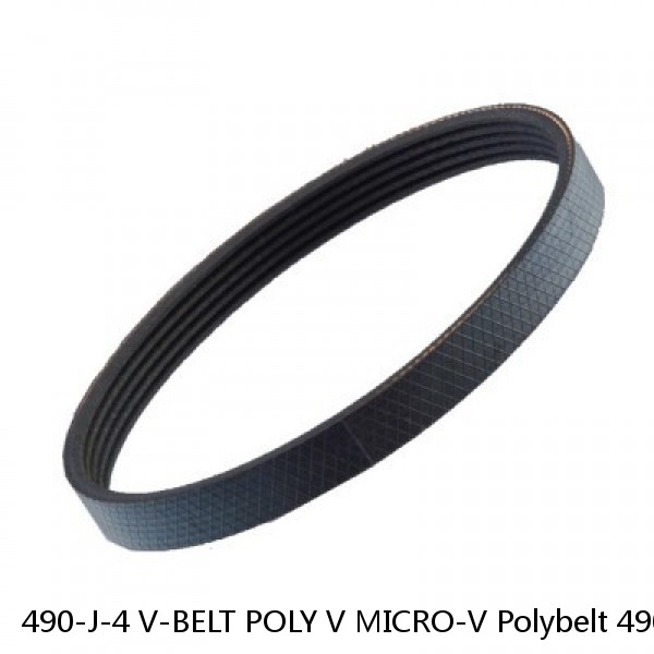 490-J-4 V-BELT POLY V MICRO-V Polybelt 490J4 PolyV Rubber Belt #1 image